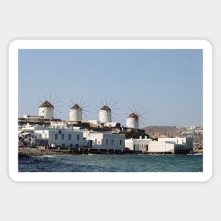 Mykonos Windmills Sticker